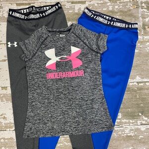 Youth Girls Lot of 3 Under Armour Size Small